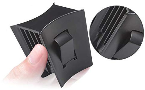 Car Cup Holder Limiter, MoreChioce Centre Console Water Cup Slot Slip Limit Clip Partition Reduce Shaking Compatible with 2017-2020, Matte Black