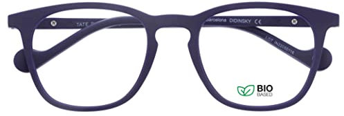 DIDINSKY Presbyopie Lesebrille oder Presbyopie Anti Blaulicht Anti Blaulicht für Männer und Frauen. Rubber Touch, flexible Bügel und entspiegelte Gläser. Indigo +2.5 - TATE BIO