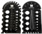 WEN ME210G Metric and Imperial Metal Thread Pitch Multi-Gauge with Carrying Case, Two Pack, Black