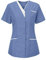 STPT Damen Pflegebekleidung mit Tasche Kurzarm V-Neck Krankenschwester Uniformen Arbeitskleidung Mischgewebe Kasack Krankenpfleger Uniformen Altenpflege Kurzarm Kasacks Damen Pflege