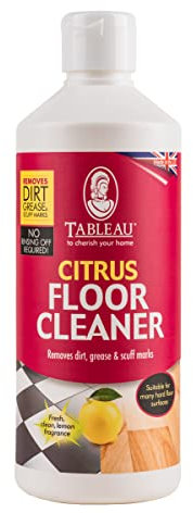Tableau Citrus Floor Cleaner 500ml Solvent Free, Ideal On PVC, Rubber, Ceramic And Vinyl Flooring, Degrease And Remove Dirt And Scuffs. Floor Cleaner Gel With Lemon Scent. No Rinsing Off Required