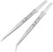 Bestgle Juego de 2 pinzas para modelismo, pinzas ajustables con cerradura de acero inoxidable, herramientas de reparación para joyas, electrónica e industrial