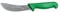 Starrett Professional Skinning Knife - BKG206-6 Green Handle Narrow Curved 6 Sanitized Stainless Steel Blade - Hunters Butchers Kitchen Chef's Knife