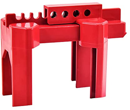 Hopbucan Kugelhahnverriegelung, Verstellbare Kugelhahnverriegelung, Klein, für 1/2-2-1/2 AußEnrohrdurchmesser, Rot