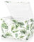 Mnsruu Storage Boxes with Lids, Banana Palm Green Leaf Morandi Large Storage Basket Organizer Shelves Cube Bin Toy Clothes Underbed