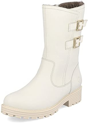 Remonte Damen Winterstiefel D0W76, Frauen Stiefel,lose Einlage,Boots,Winterstiefel,Winterschuhe,uebergangsstiefel,Weiss,38 EU / 5 UK