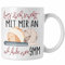 Trendation - Stricken Tasse Geschenk Häckeln Leg Dich Nicht Mit Mir an Ich Habe Eine 9mm Geschenkide Oma (Weiß)