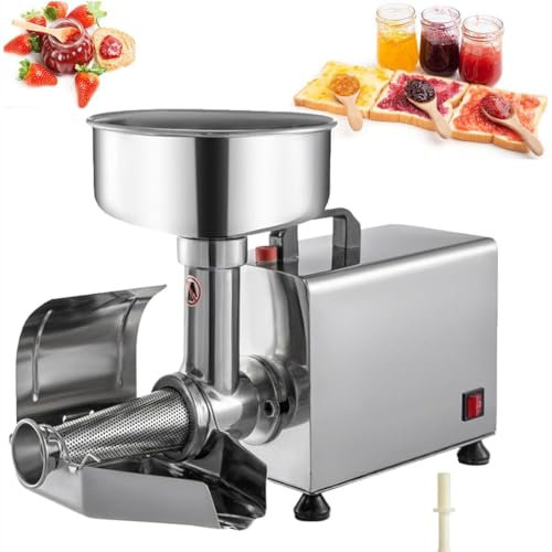 CYMYYDS Commercial Tomato Strainer Machine, Stainless Steel Food Strainer And Sauce Maker, Electric Fruit Press Squeezer Jam Machine, For Canning Tomato Purees, Sauces And More