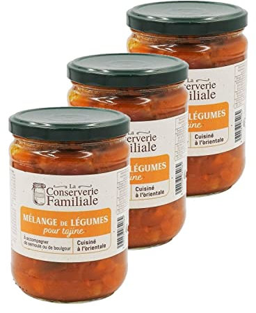 Lot 3x Légumes pour tajine - Bocal 530g