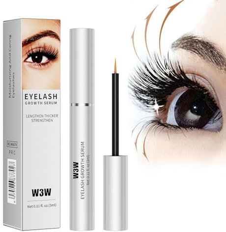 IFFANY W3w Wimpernwachstumsserum, Wimpernwachstumsserum, fortschrittliche Formel für längere, dickere, dickere Wimpern