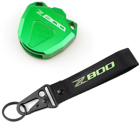 RIKOL Moto Coques de clé pour Kawasaki Z800 Z 800 2013-2016 Moto Porte-clés Coque et Porte-clés chaîne brodée Porte-clés (Color : 2, Size : One Size)