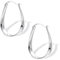 Silber 925 Creolen Twist Ohrringe, Damen Sterling Silber Creolen Kleine Oval Tropfenohrringe Knorpel Huggie Kreolen Hypoallergen Silber 925 Ohrringe Hängend Silber Creolen Kleine für Damen Frauen