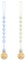Yoolhamy Catenella Portaciuccio, 2Pcs Catenella Ciuccio Silicone, Flessibili Morbide Clip per Succhietto per Bambini e Bambine (1pcs Blue+1pcs Beige)