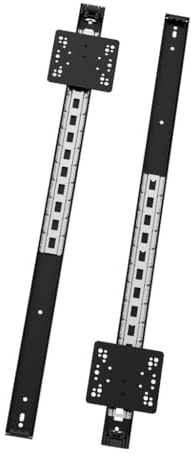 VADANIA Pocket Door Drawer Runners VP1235, Hidden Cabinet Door Drawer Runners Drawer Slides, Side Mount, 300mm-700mm, 1 Pair