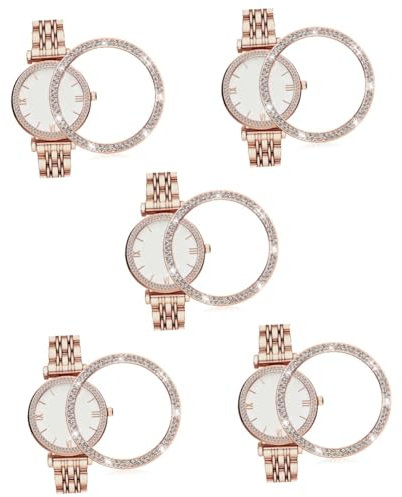 OSALADI 5st Uhrenschutzring Diamant-uhrenschutz Diamantuhr Uhr Dekorative Abdeckungen Displayschutzfolie Ansehen Schutzhülle Für Uhr Betrachten Uhrenring Strasssteine (Nicht Bearbeitet)