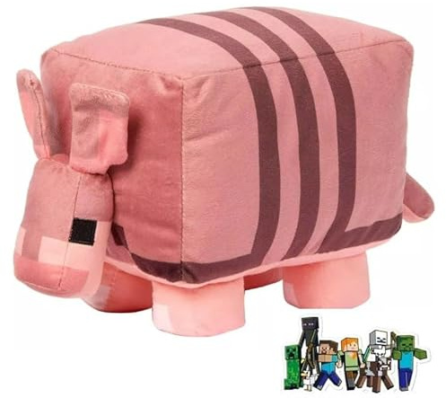 Minecraft Basic Plush 20,3 cm Legends Character Soft Dolls, Videospiel inspiriertes Sammlerstück, Spielzeug Geschenke für Kinder und Fans ab 3 Jahren (Gürteltier)