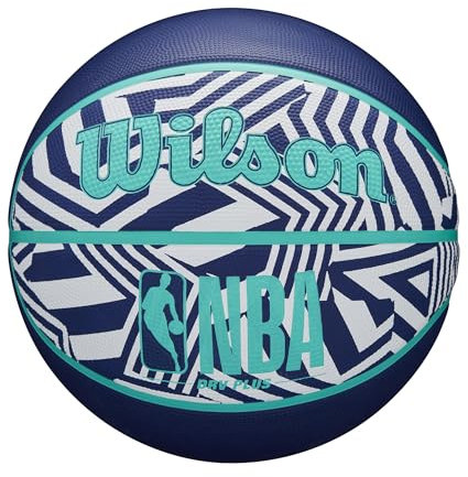 Wilson NBA DRV Plus Dazzle Camo Outdoor Basketball, Indigo, 6