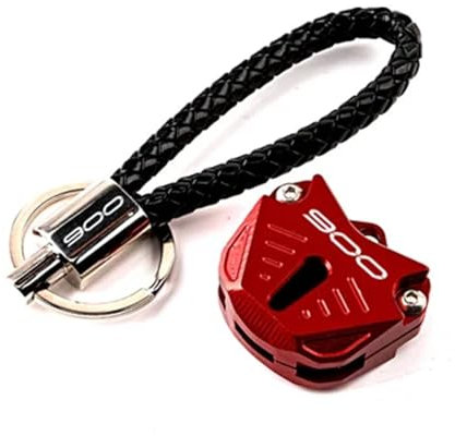 Porte-clés Moto en Aluminium Pour Ka@&wasaki Z900 Z 900 RS SE Z900SE Z900RS 2017-2024 Z900 Accessoires De Moto Porte-clés Coque Et Porte-clés Porte-clés(KKCR Red)