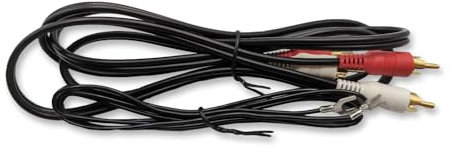 Technics TAQ0036 - RCA Phono Cable With Detached Ground Cable (1.5 Meter) (Black)