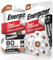 80 Batterie Acustiche Energizer per Apparecchi Acustici Auricolari Misura 312 Marrone con Tecnologia PowerSeal - 10 Blister da 8 Pile