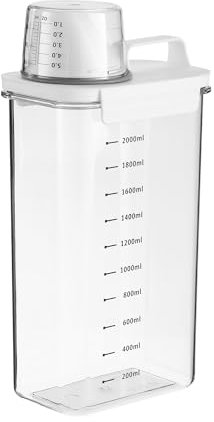 HAOYULUO 2300ML Luftdichter Waschmittelspender mit Messbeche,Waschmittel Aufbewahrung mit Messbecher, Multifunktionale Waschmittelbox,Geeignet zur Aufbewahrung von Waschmittel (2300ML)