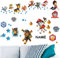 alles-meine.de GmbH 53 TLG. Set XL Wandtattoo/Sticker - P. Patrol - Hunde - inkl. Name - Wandsticker - Aufkleber für Kinderzimmer - selbstklebend + wiederverwendbar + w..