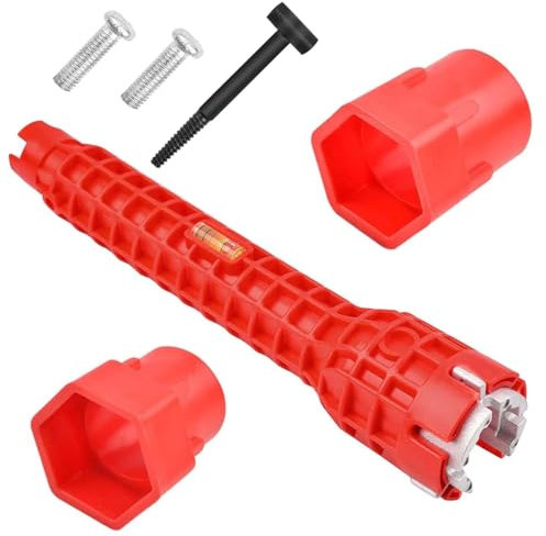 1 Set Basin Wrench – 8 in 1 Multi-Functional Tap Spanner and Faucet Wrench Tool for Plumbing – Ideal for Tight Spaces and Hard-to-Reach Areas