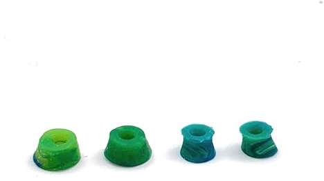 SPITBOARDS Fingerboard Swirl Bushings Duro Series 78A Green - Blue