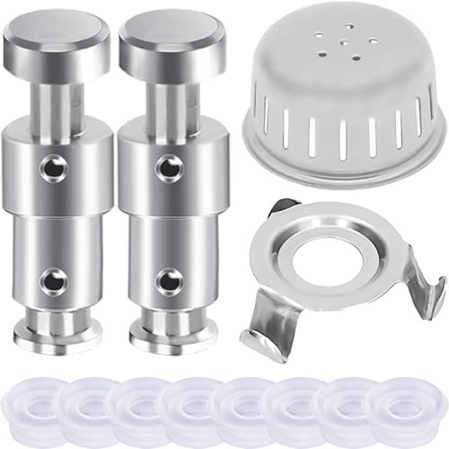 EATBALE Float Valve & Gasket for Instant Pot Duo 3/5 / 6 Qt, Duo Plus 3/6 Qt, Ultra 3/6 / 8 Qt, Lux 3 Qt Pressure Cooker Anti-Block Shield & Shroud Bracket Replacement Parts Accessories Kit