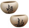 BESTonZON 2 Pièces Pots de Fleurs Céramique Style Chinois Cache Pots Décoratifs pour Intérieur Motif