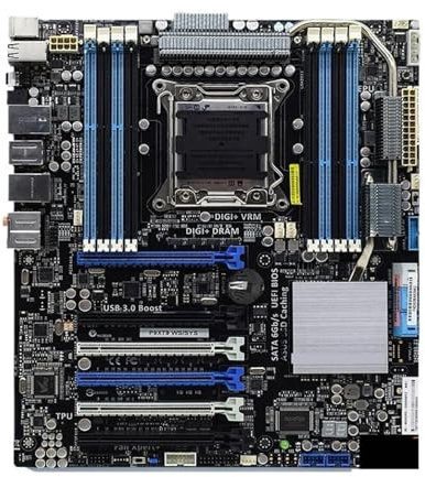 P9X79 WS/SYS Servers & Workstations Motherboard IntelX79 LGA 2011 DDR3 64GB support IntelCore i7 Processors