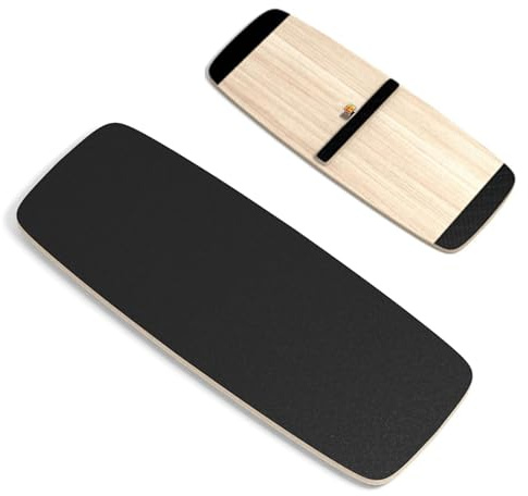 Tasofac Golf Balance Board, 1,8 cm Dick, 150 kg Tragkraft, Holz-Verbundmaterial mit Sandpapier-Oberfläche, akustisches Signal, Balancebrett Golf Trainer