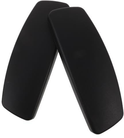 DEARMAMY Universelle Armlehnen für Bürostühle 2 Stück-Pack Schwarz Ergonomisches Design Pu Leder Einfache Montage Passend für Computerstuhl