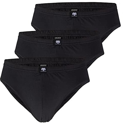 Ceceba Herren Sport 3er Pack Slip, Schwarz (Black 9000), X-Large (Herstellergröße: 7) (3erPack)