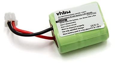 vhbw 1x Akku kompatibel mit NoBark 10R, SBC-10R Bark Controller, SCB-10R Hundehalsband Hunde-Trainer (80 mAh, 4,8 V, NiMH) - Ersatz für MH70AAAQ4GC, SAC00-13057
