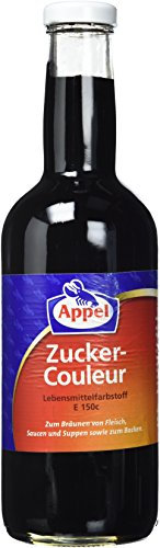 Appel Zucker-Couleur aus der Flasche zum Verfeinern und Färben beim Backen und Kochen, 6 x 1 l