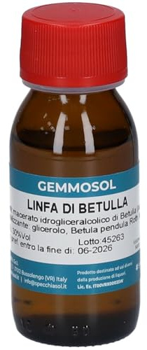 Specchiasol Integratore Alimentare Gemmosol 13 Betulla Linfa, 50 Ml