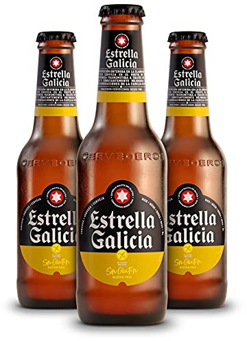 Cerveza Estrella Galicia Sin Gluten-24Unidades de 33Cl (Especial Celíacos)