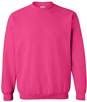GILDAN Men's 50/50 Adult Crewneck Sweatshirt, Purple (Heliconia), M UK