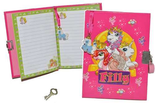 alles-meine.de GmbH Tagebuch/Notizbuch Filly Pferde - mit Schloss - Pferd Unicorn Einhorn Mädchen Magic Magicart Prinzessin - Kindertagebuch