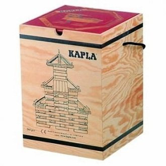 KAPLA 280 Piece Block Set With Red Advanced Animals And Architecture Book by Kapla TOY (English Manual)