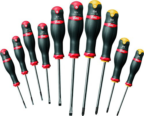 USAG 324 SH10 - Serie di 10 cacciaviti a croce 03240255