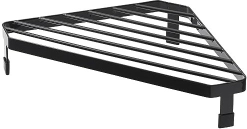 Yamazaki 2749 TOWER Stove Corner Rack, black, Steel, 22 x 22 x 5 cm