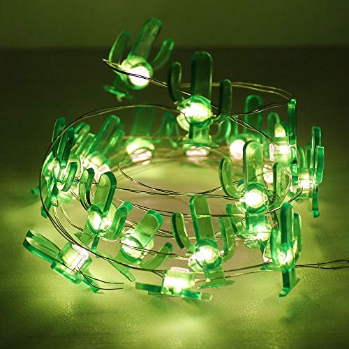 GUOCHENG Cactus Accessories LED String Lights Battery Operated Copper Fairy Light Strings Indoor Cactus String Decoration for Home Party Children Bedroom
