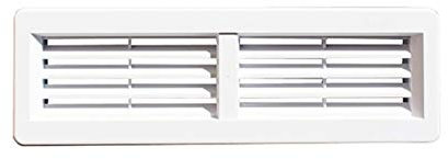 MKK - Rejilla de ventilación (55 x 220 mm), color blanco