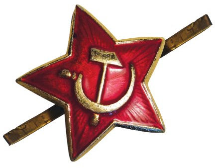 Ganwear Original russische sowjetische rote Armee Militär kleiner roter Stern UdSSR Cockade Kosaken Hut Metalll Brosche Abzeichen