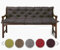 sunnypillow Bankauflage Stuhlkissen Bankkissen 120 x 40 x 40 cm Sitzkissen und Rückenkissen für Hollywoodschaukel Polsterauflage Auflage für Gartenbank viele Farben und Größen zur Auswahl Anthrazit