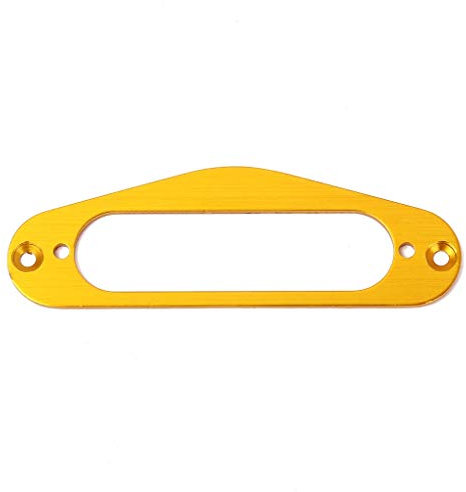 Alnicov Metal Neck Pickup Mounting Ring for Fender Strat Stratocaster Single Coil Pickup Gold