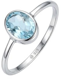 mantraroma 925 Sterling Silber Edelstein Ring Damen - Naturstein handgefertigter Edelsteinschmuck