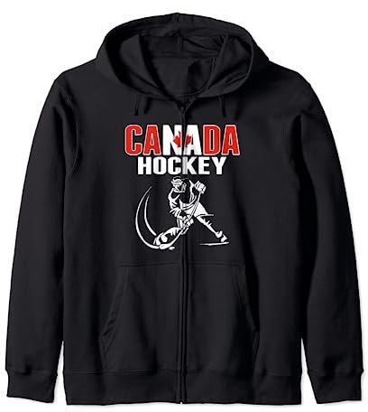 Canada Ice Hockey Fans Trikot – Support Canadian Hockey Team Kapuzenjacke